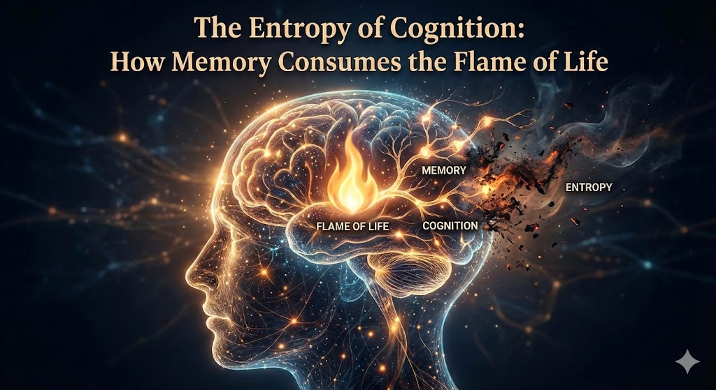 The Entropy of Cognition: How Memory Consumes the Flame of Life