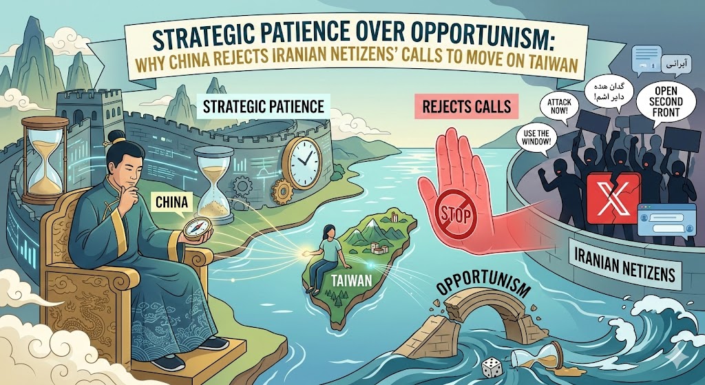 Strategic Patience Over Opportunism: Why China Rejects Iranian Netizens’ Calls to Move on Taiwan