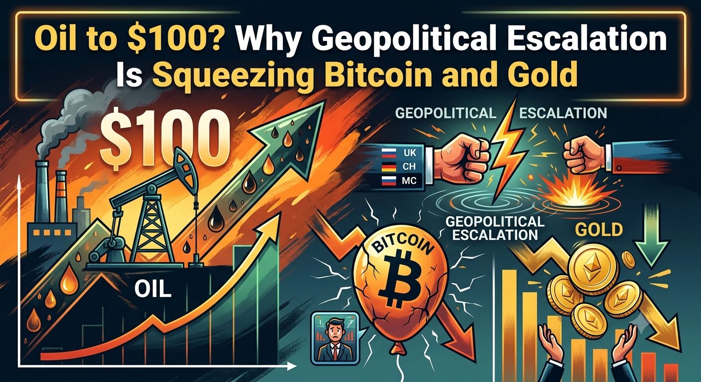 Oil to $100? Why Geopolitical Escalation Is Squeezing Bitcoin and Gold