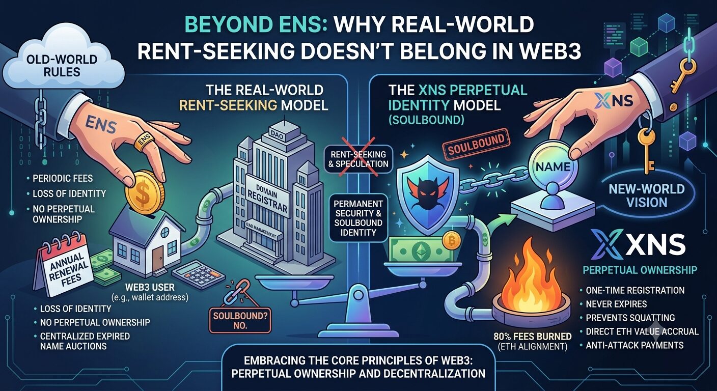 Beyond ENS: Why Real-World Rent-Seeking Doesn’t Belong in Web3
