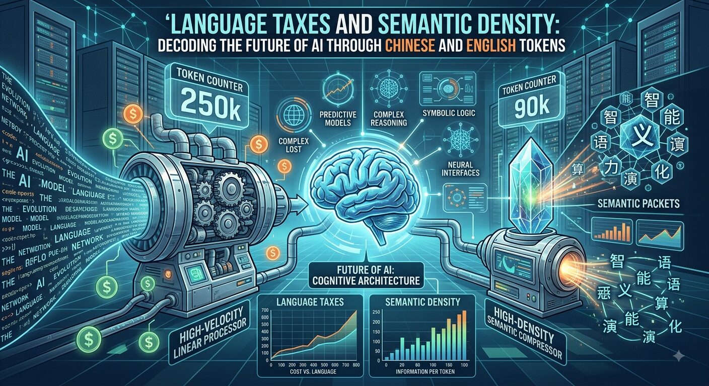 Language Taxes and Semantic Density: Decoding the Future of AI Through Chinese and English Tokens