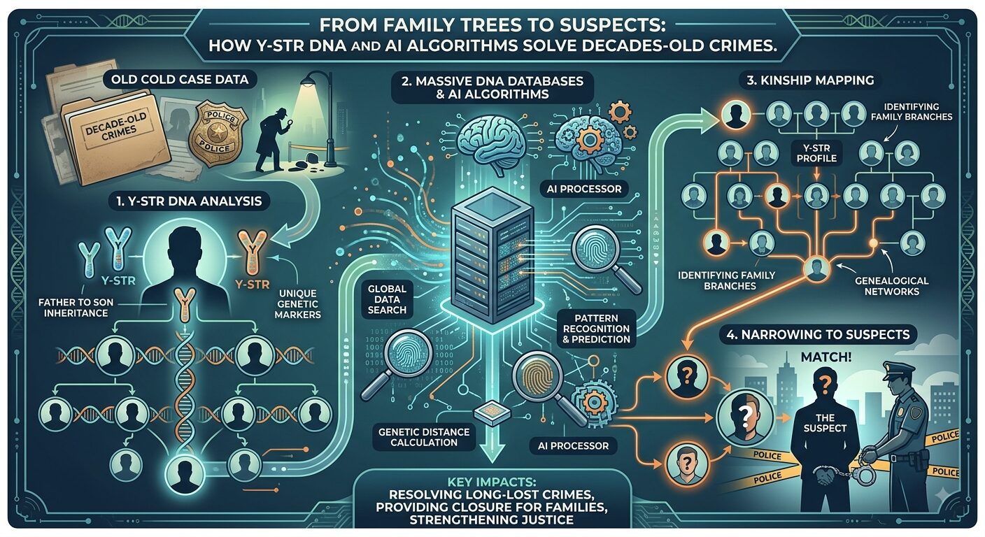 From Family Trees to Suspects: How Y-STR DNA and AI Algorithms Solve Decades-Old Crimes