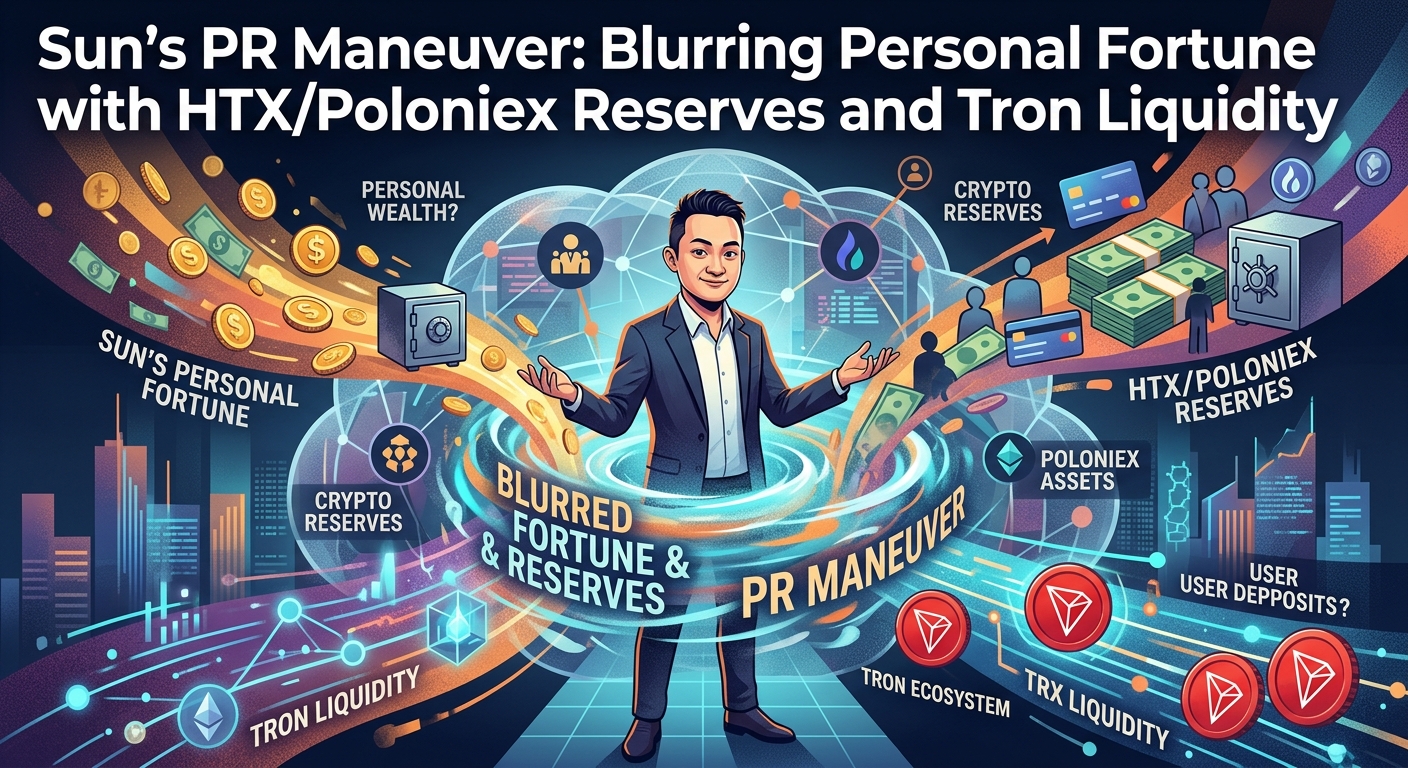 Sun’s PR Maneuver: Blurring Personal Fortune with HTX/Poloniex Reserves and Tron Liquidity